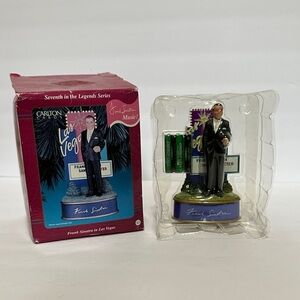 2001 Carlton Cards Frank Sinatra Musical Figurine luck be a lady🎤
